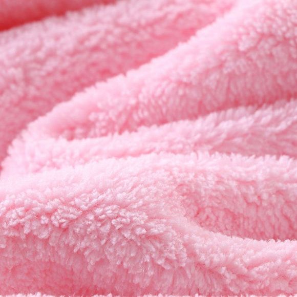 Pink Bunny Plush Kids Blanket Bath Robe Towel - Picture 5 of 7